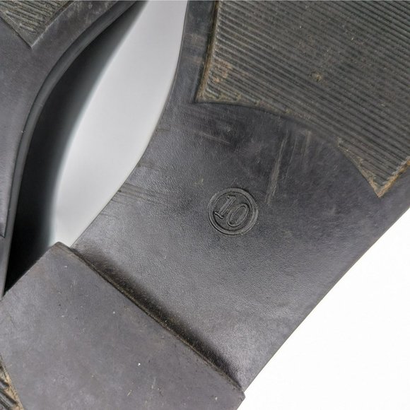 A New Day Rubber Bootie 10 Black Side Gore Stretch Almond Toe Ankle Rain Outdoor - Picture 11 of 13